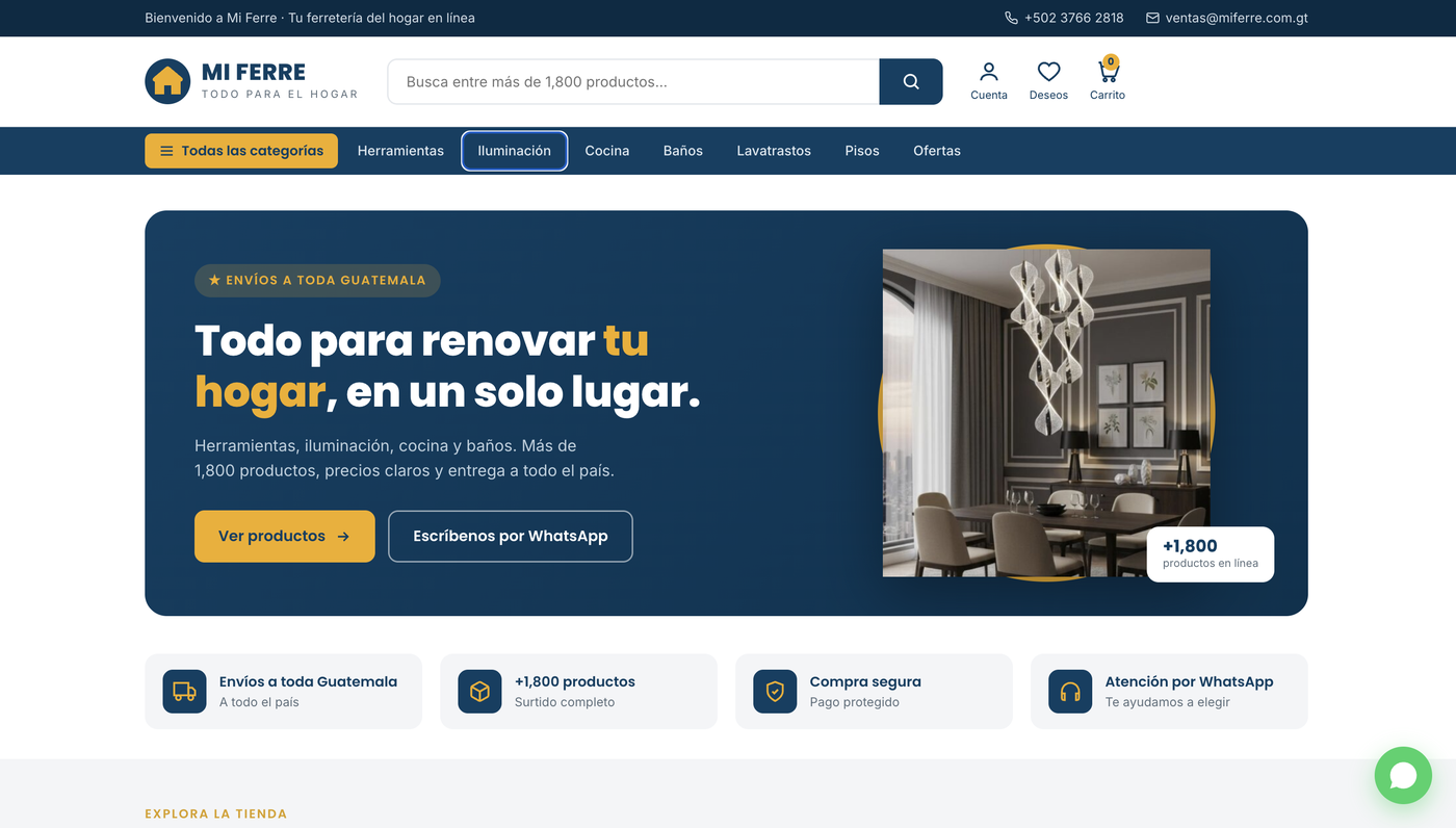 Web de Mi Ferre