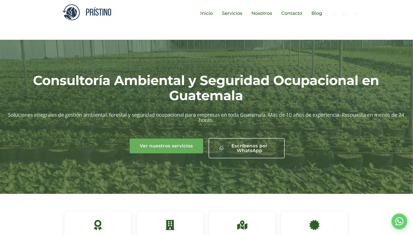 Web de Pristino